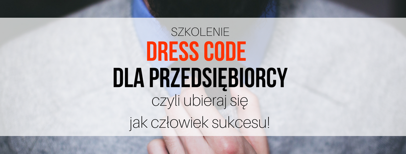 Plakat promocyjny szkolenia "Dress code dla przedsiębiorcy''